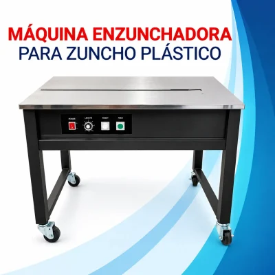 Maquina Enzunchadora de Mesa Semi – Automática para Zunchos de Plásticos
