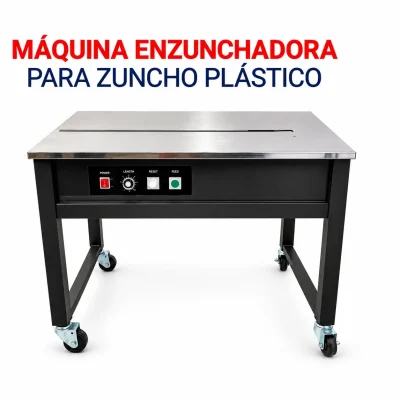 Maquina Enzunchadora de Mesa Semi – Automática para Zunchos de Plásticos