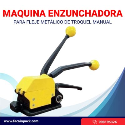 Enzunchadora para Fleje Metalico de Troquel Manual