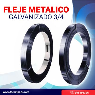 Fleje Metalico Galvanizado 3/4
