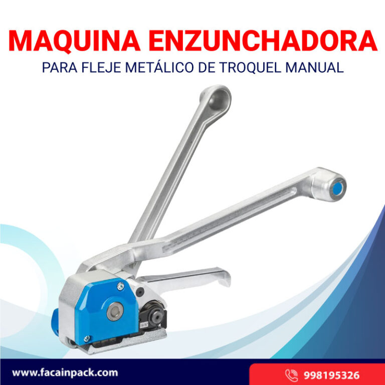 Enzunchadora para Fleje Metálico de Troquel Manual | Facainpack SAC