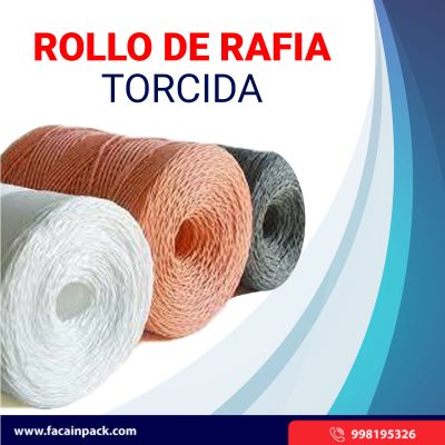 Rollo de Rafia Torcida / tipo de rafia torcida